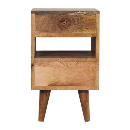 Cut-Out Small Nightstand mango wood