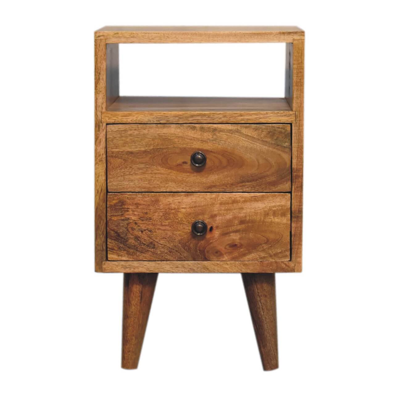 Small Classic Bedside Table Mango Wood