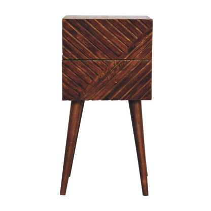 Lille Narrow Bedside, Chestnut