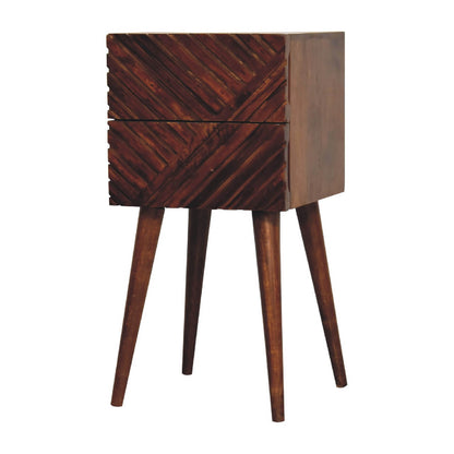 Lille Narrow Bedside, Chestnut