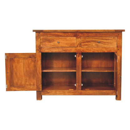 Chestnut finish mango wood cabinet