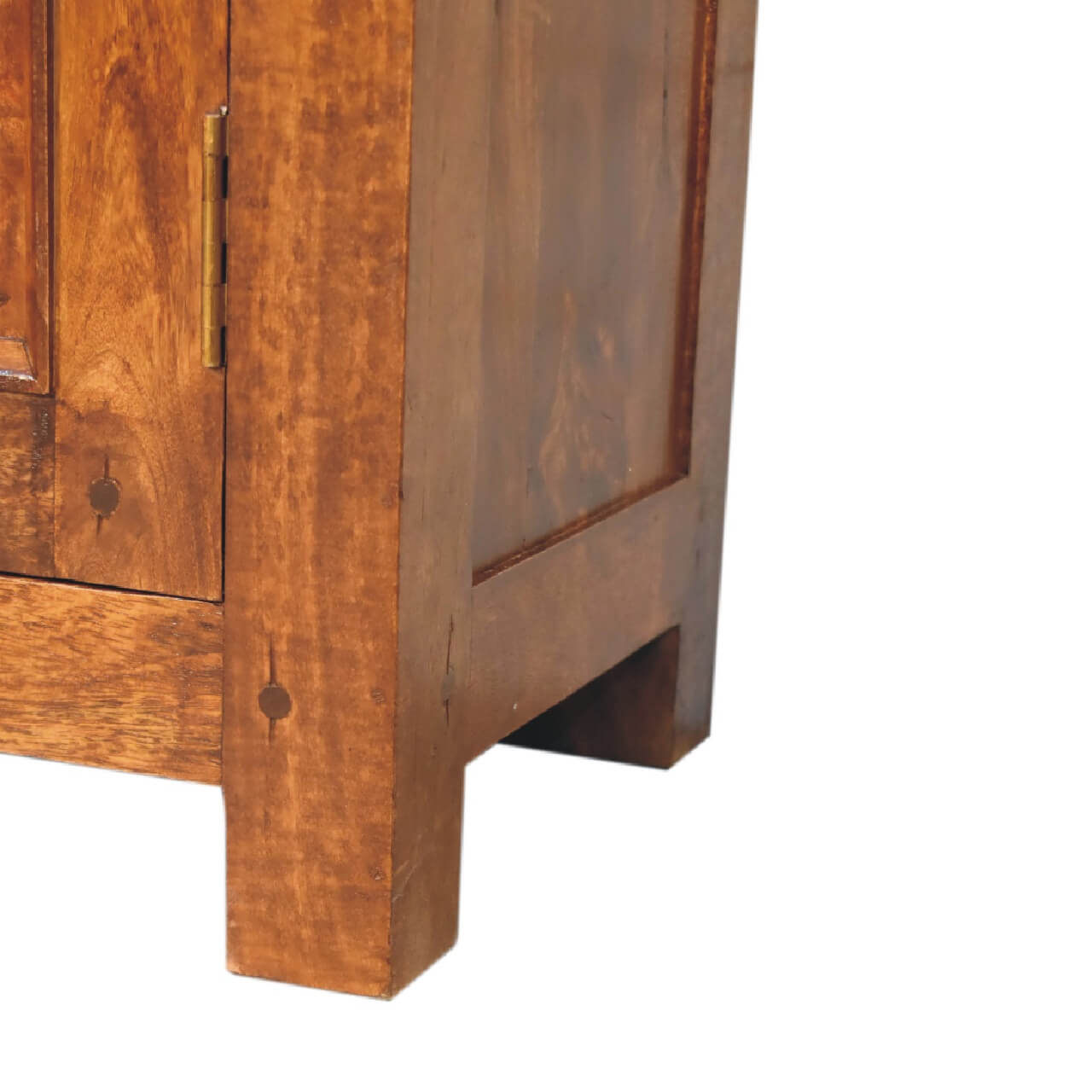 Chestnut finish mango wood cabinet