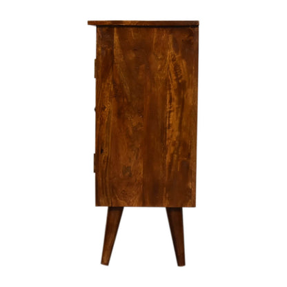 Chestnut finish cabinet