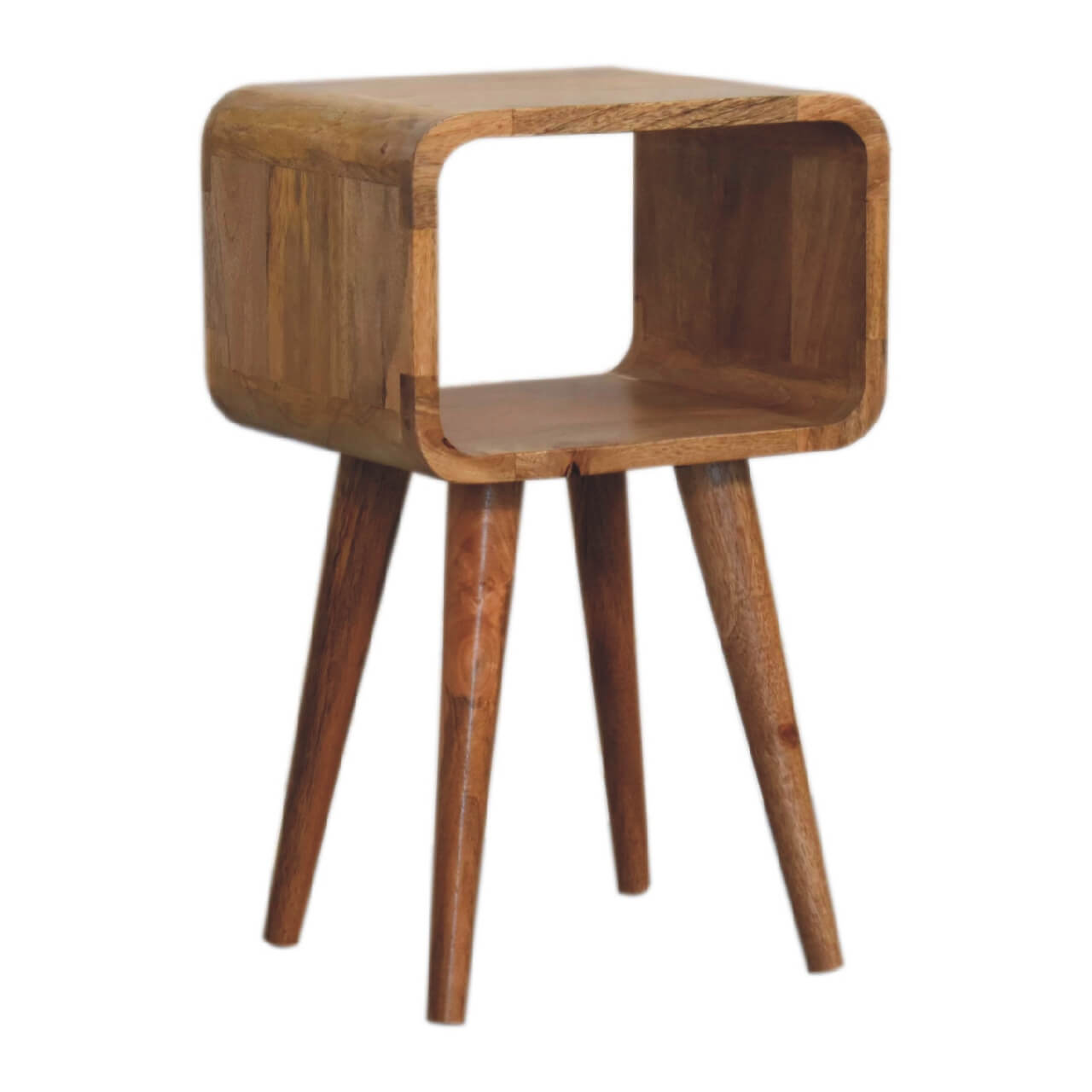 Open Slot mango Wood Bedside Table