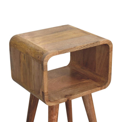 Open Slot mango Wood Bedside Table