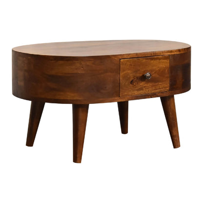 Small Coffee Table in Chestnut finish, Mango Wood