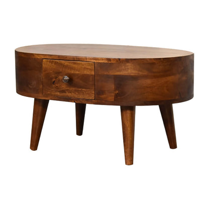 Small Coffee Table in Chestnut finish, Mango Wood