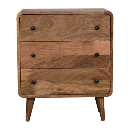 Small chest of drawers, mango wood 3 drawers