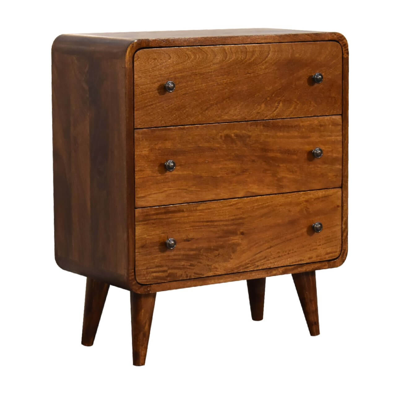 Small chest of drawers mango wood, with 3 drawers