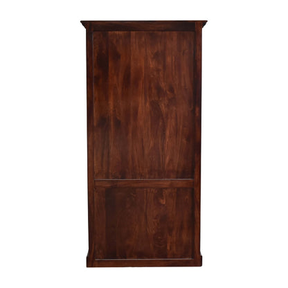 Cherry finish glazed  cabinet