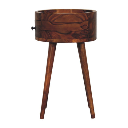 Honey finish mango wood bedside table