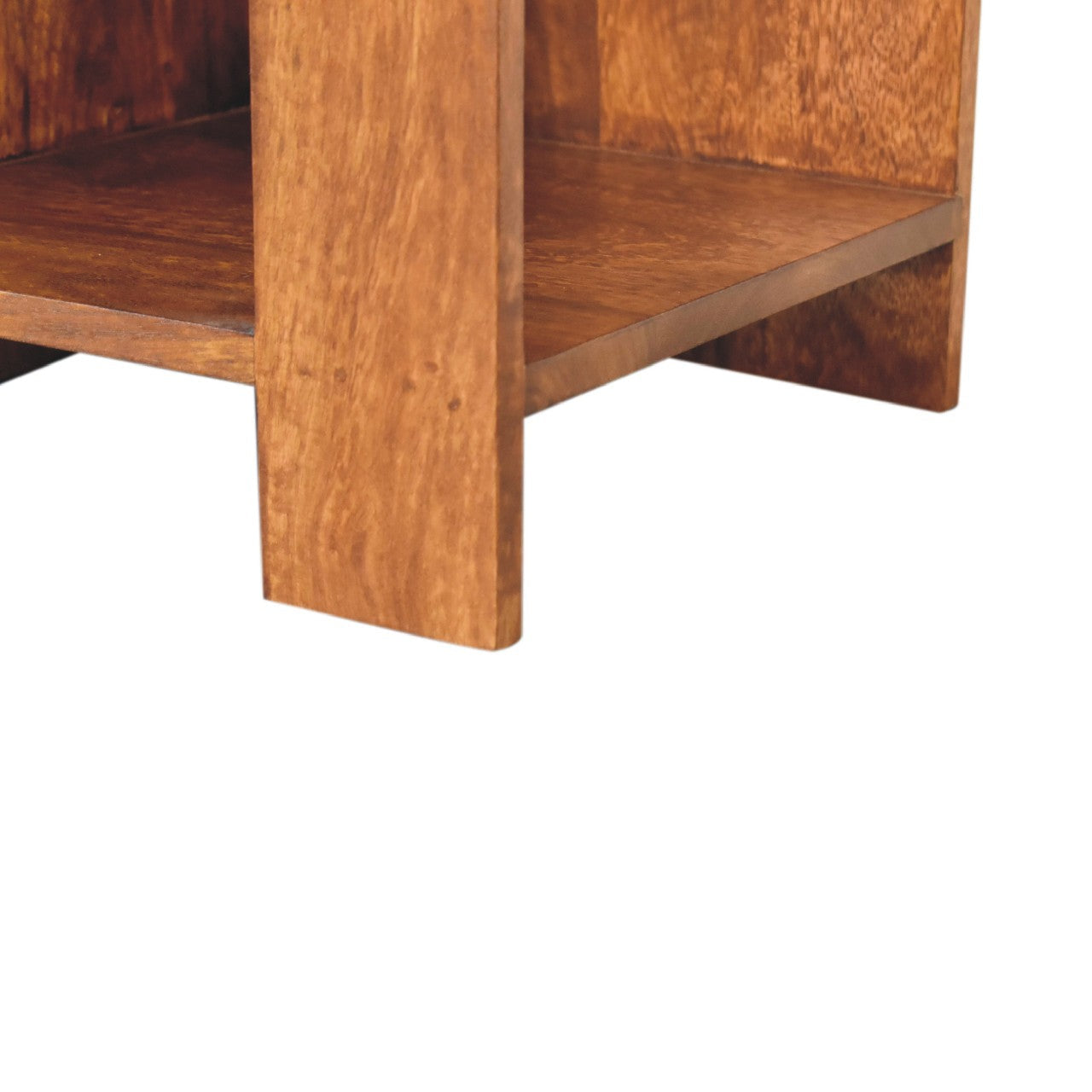 Chestnut finish mango wood bedside table