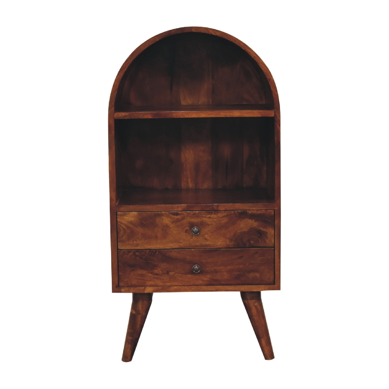 Arch Display Cabinet, Chestnut