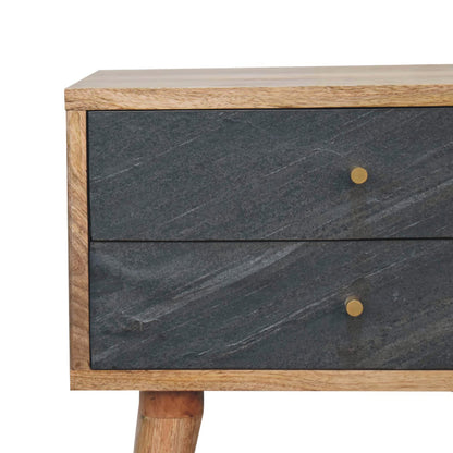 Slade finish bedside table made from mango wood