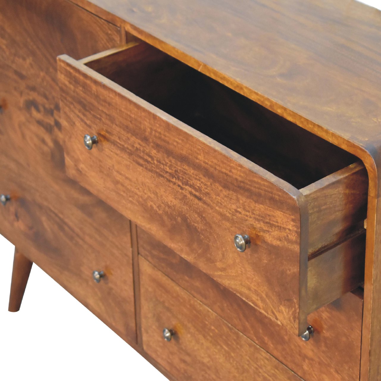 mango wood 6 drawers modern chest