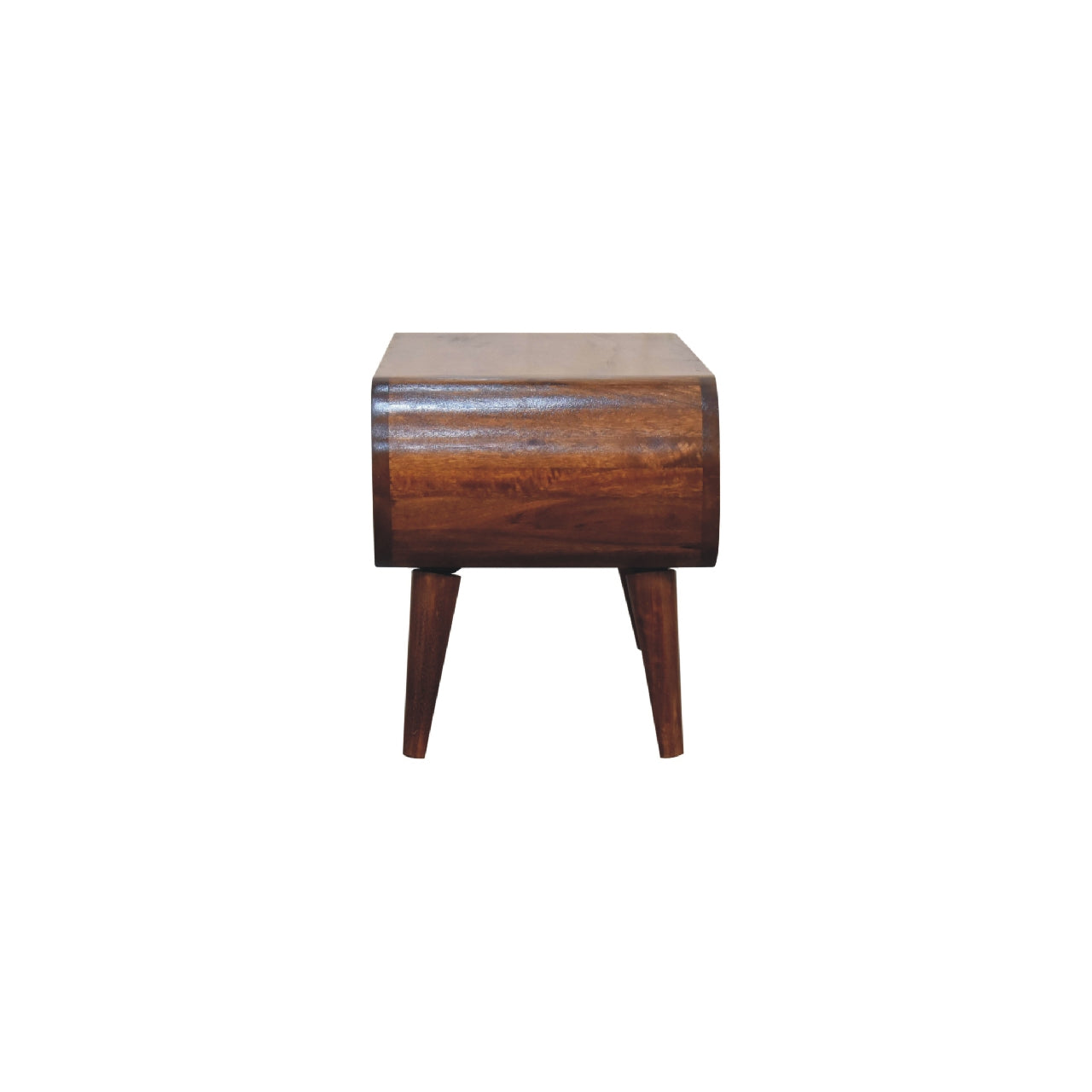 Nordic Round Mango Wood Bedside Table