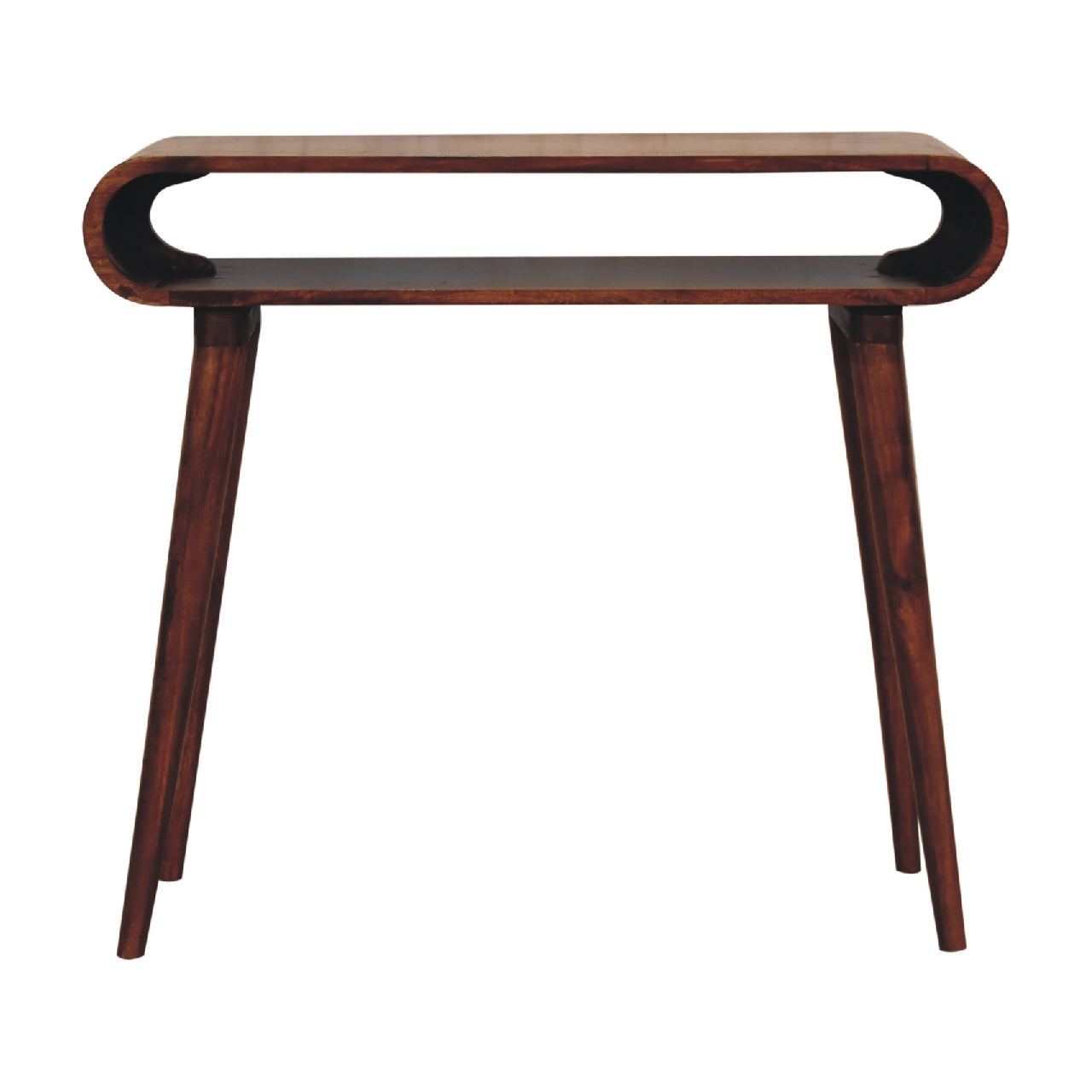 Mango wood nordic console table