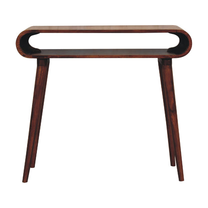 Mango wood nordic console table