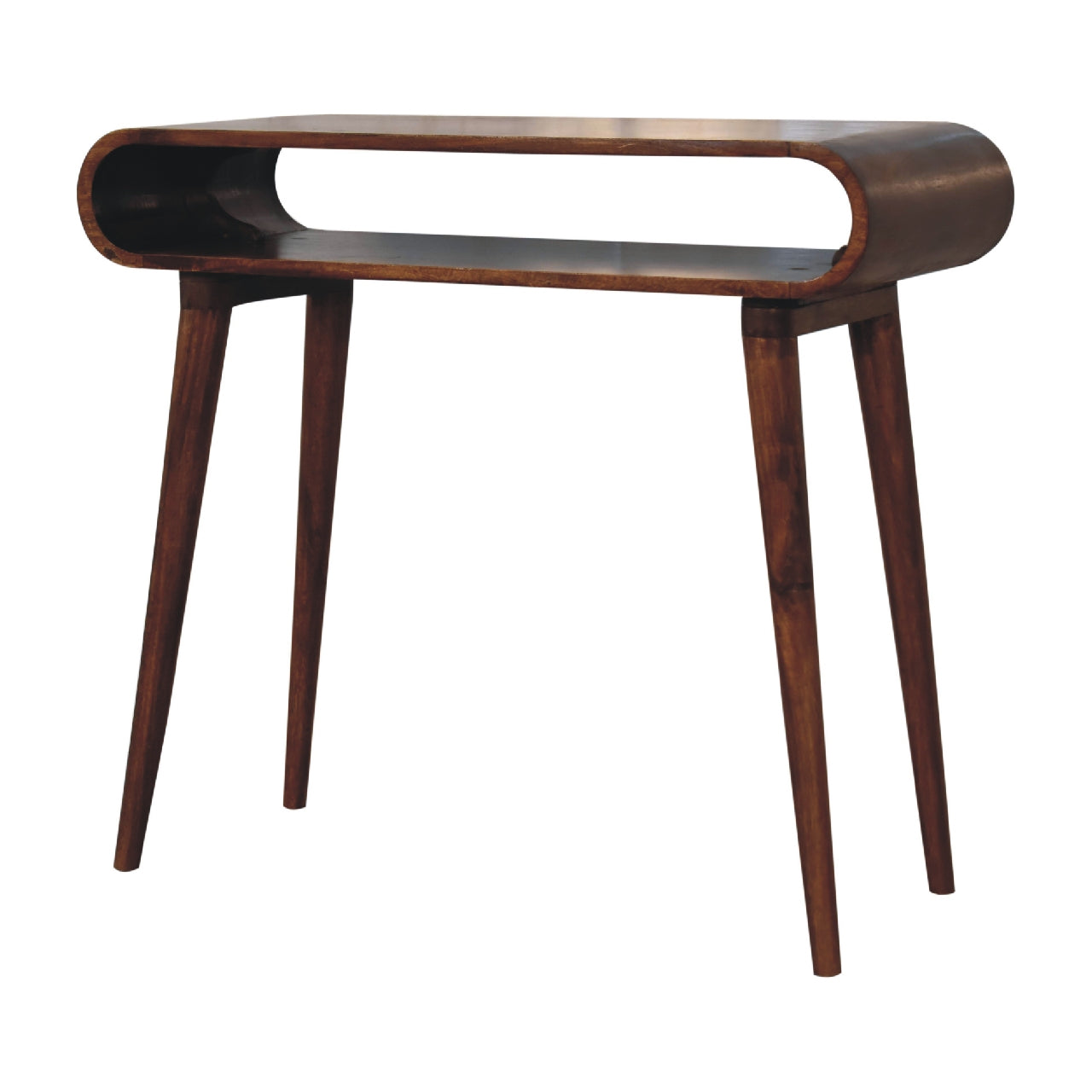 Mango wood nordic console table