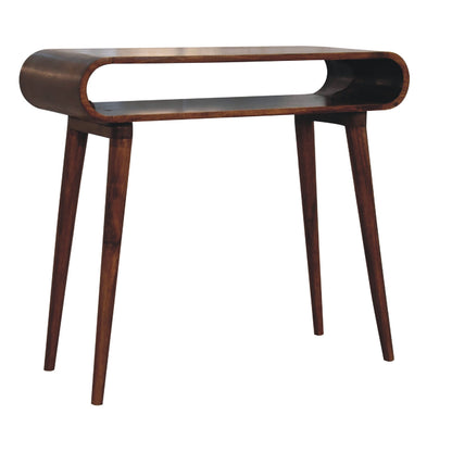 Mango wood nordic console table