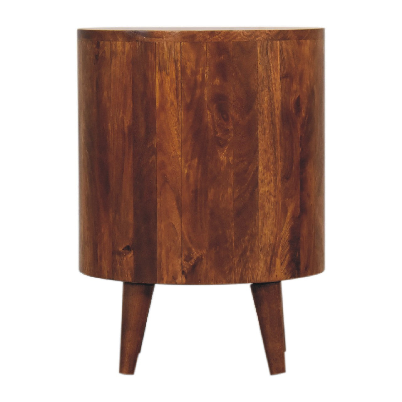 Round Bedside Table Mango Wood