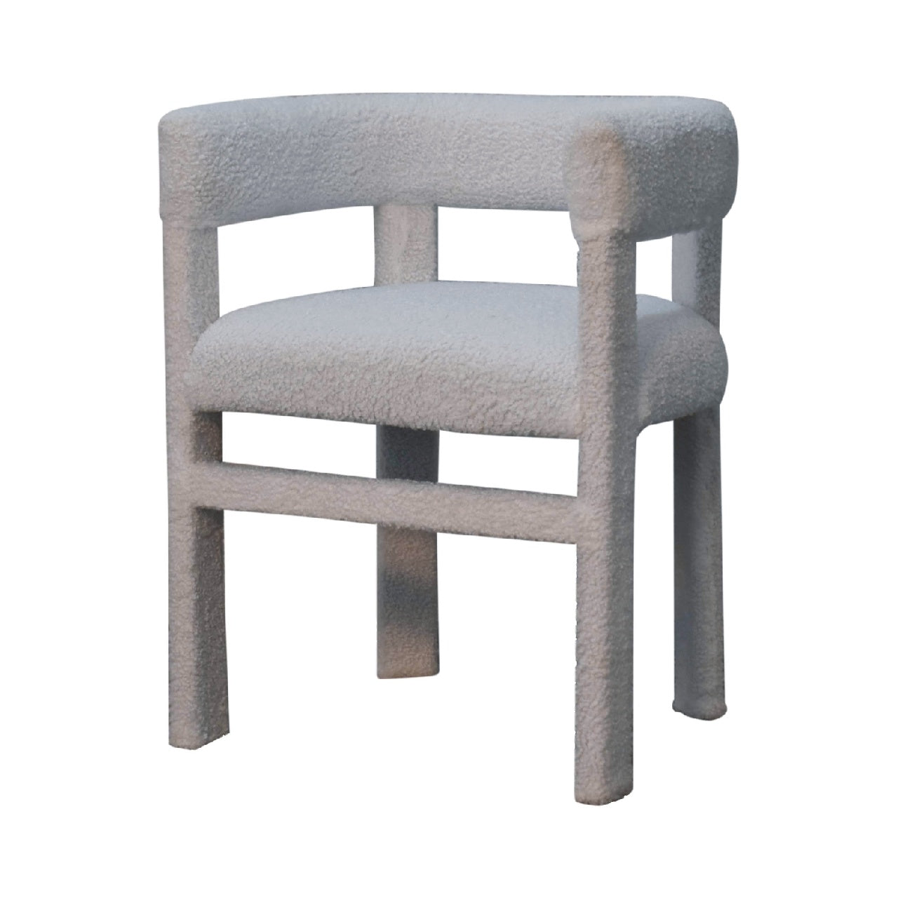 Bouclé Blended Chair mango wood fame