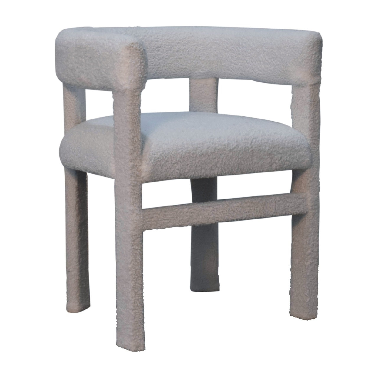 Bouclé Blended Chair mango wood fame