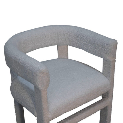 Bouclé Blended Chair mango wood fame