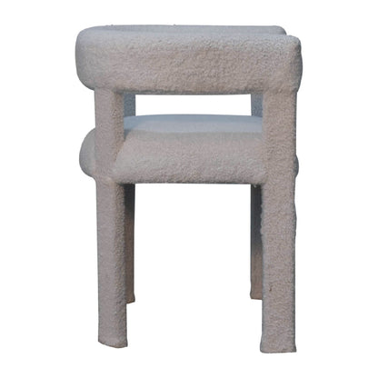 Bouclé Blended Chair mango wood fame