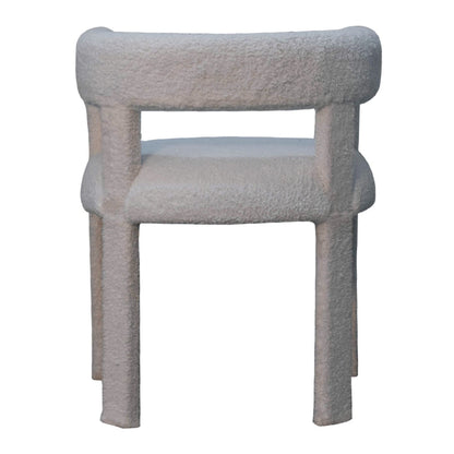 Bouclé Blended Chair mango wood fame