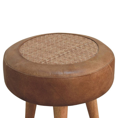 Buffalo Leather Stool