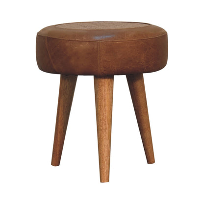 Buffalo Leather Stool