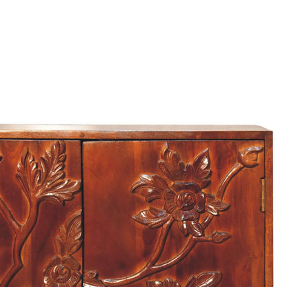 Neem Wood Cabinet, Chestnut