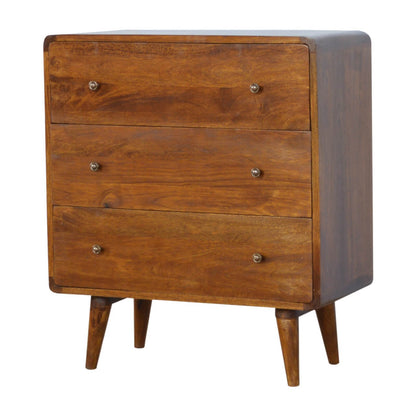 Curved Chest made from solid mango wood