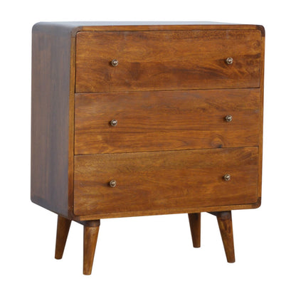 Curved Chest made from solid mango wood