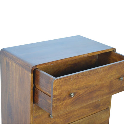 Curved Chest made from solid mango wood