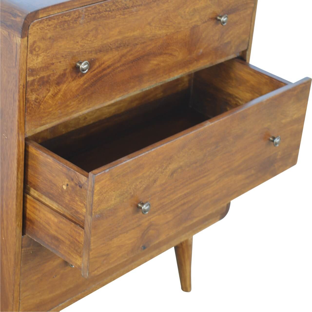 Curved Chest made from solid mango wood