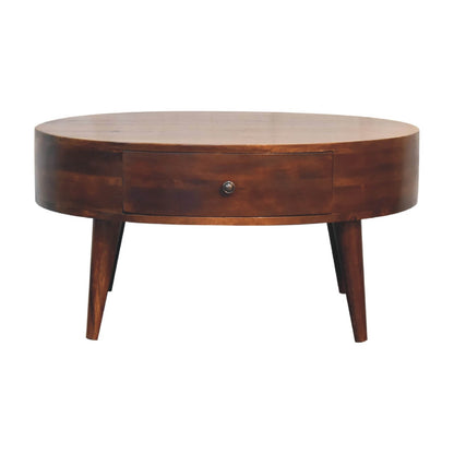 Chestnut small coffee table mango wood