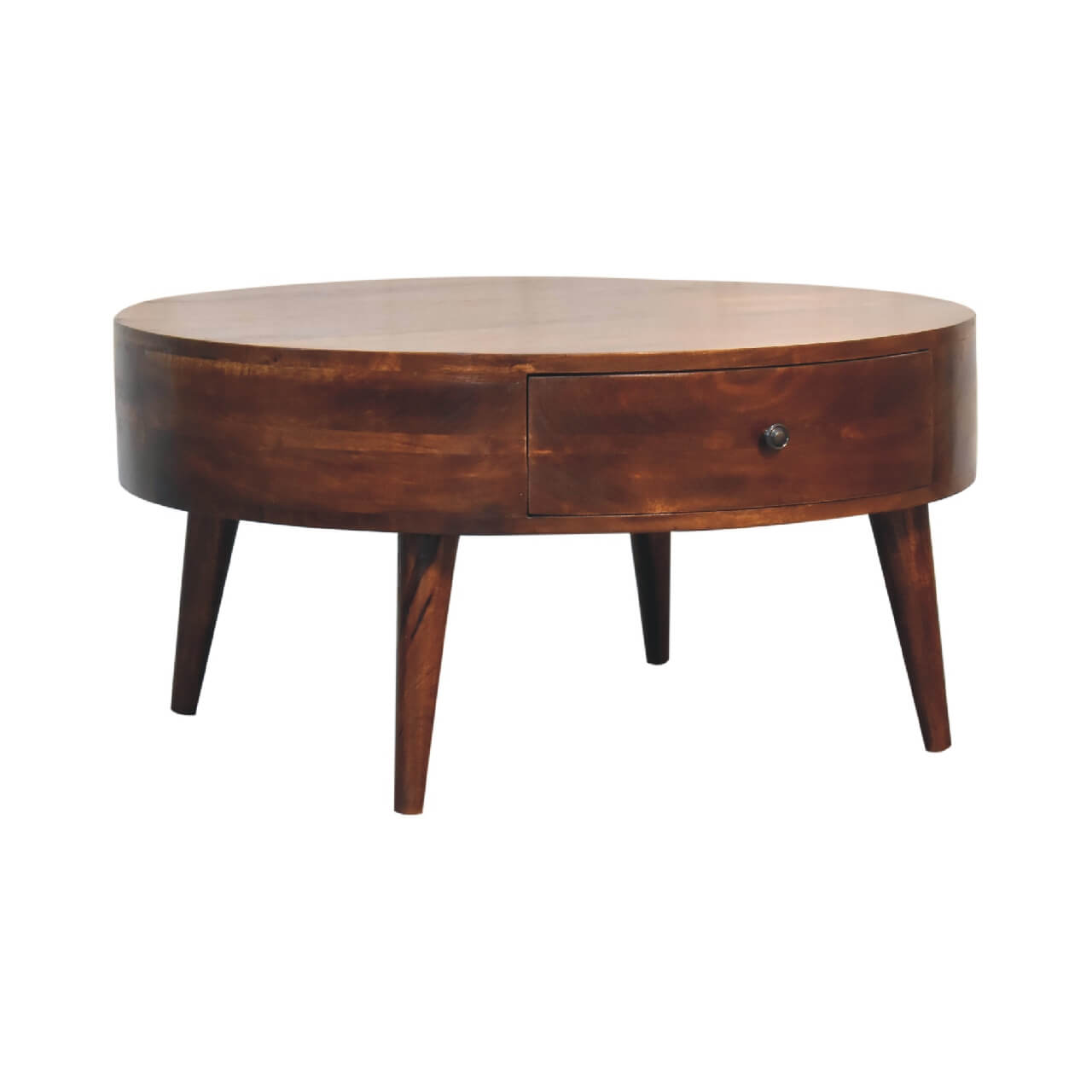 Chestnut small coffee table mango wood