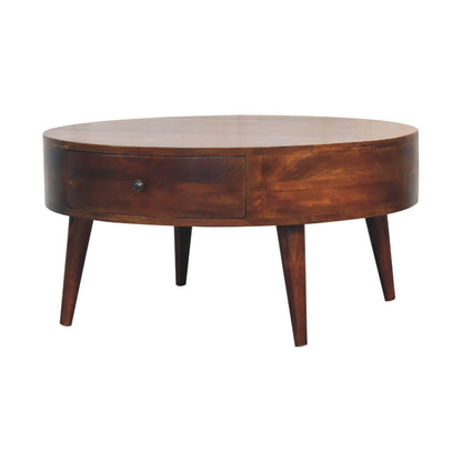 Chestnut small coffee table mango wood