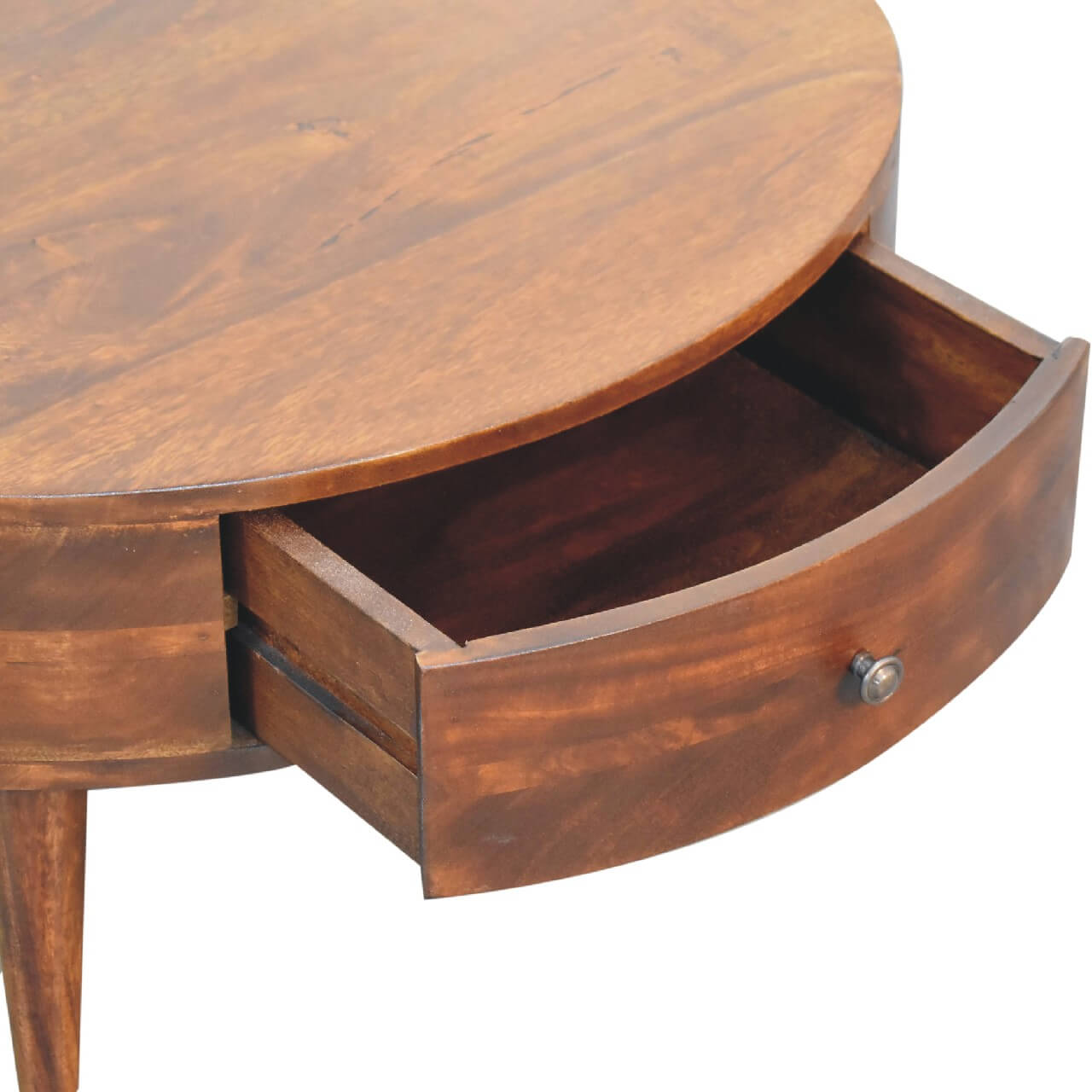 Chestnut small coffee table mango wood