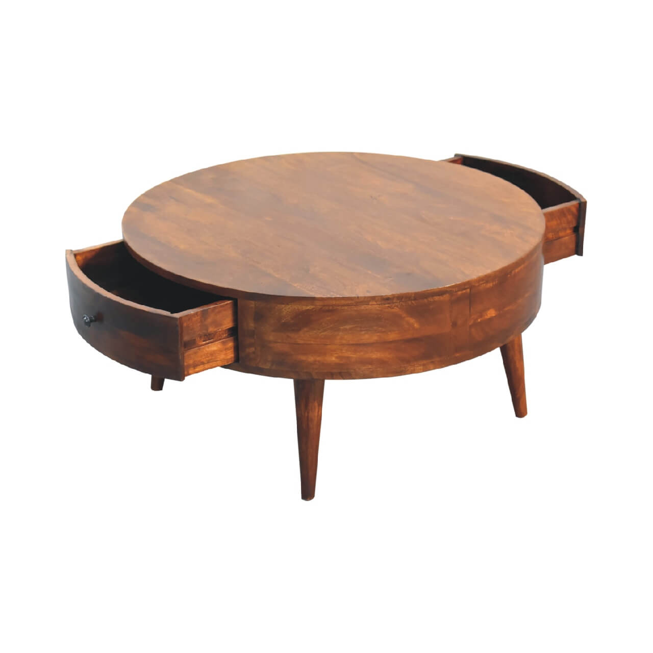 Chestnut small coffee table mango wood