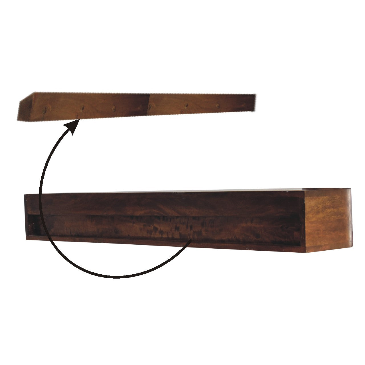 wall mounted console table mango wood