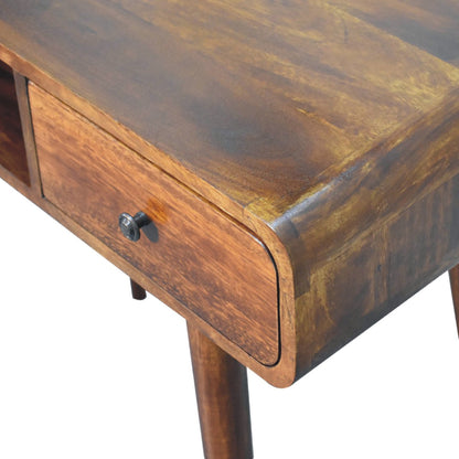 Chestnut finish mango wood desk