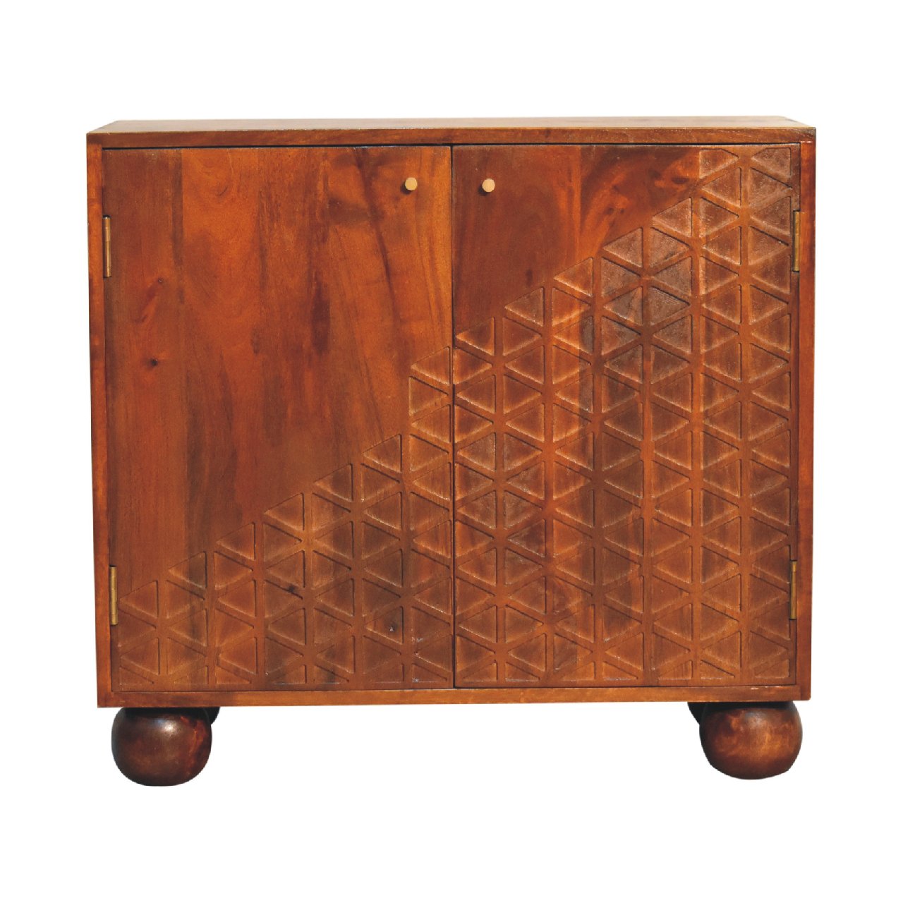 Chestnut finish cabinet mango wood