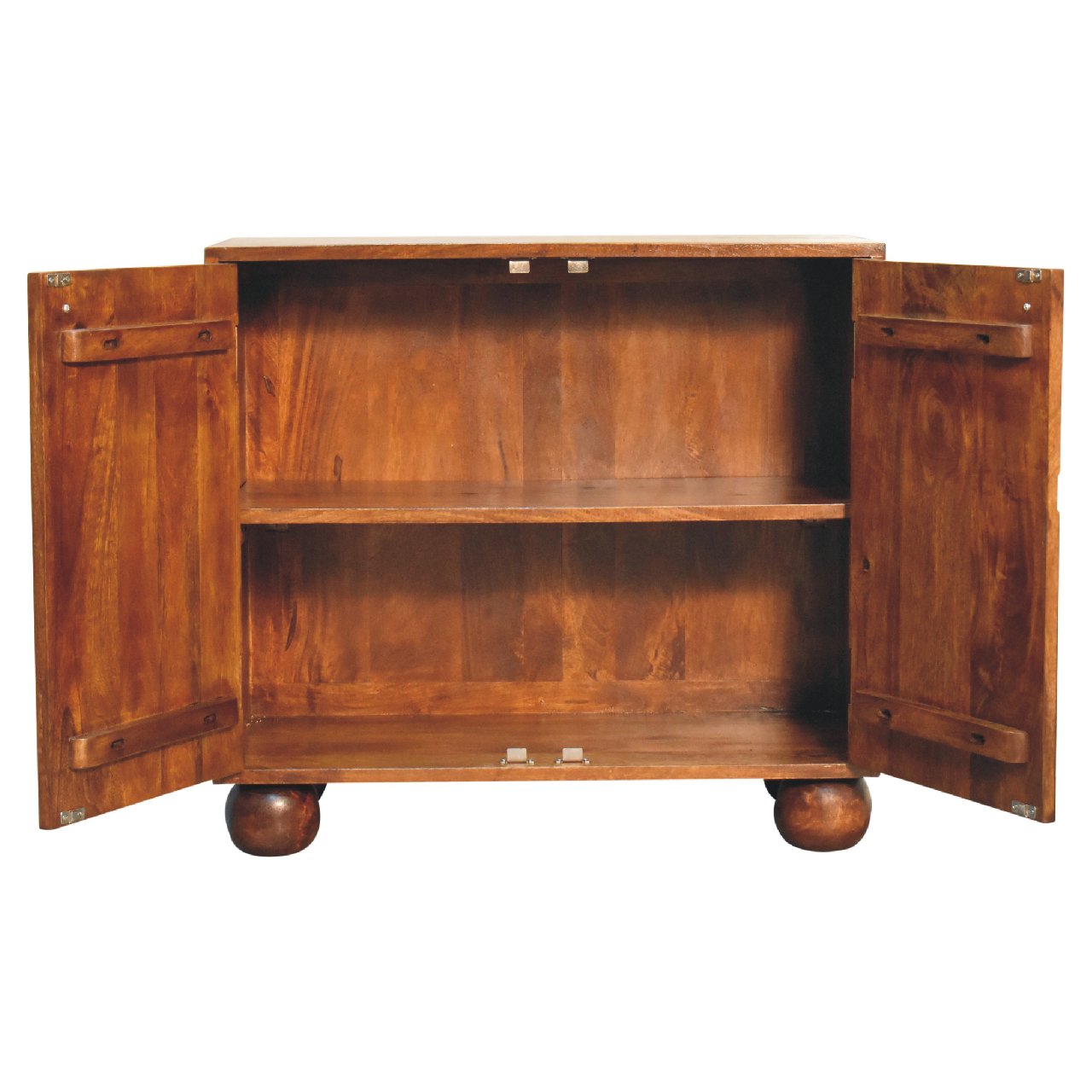 Chestnut finish cabinet mango wood