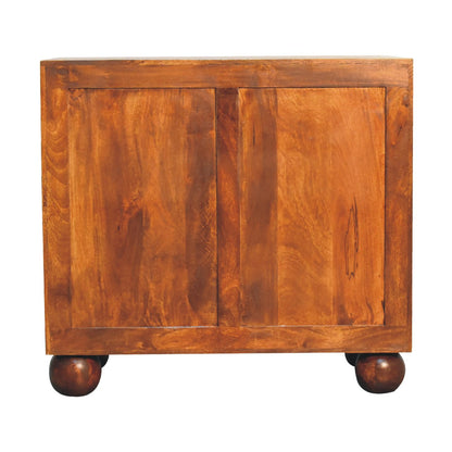 Chestnut finish cabinet mango wood