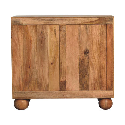 Rattan Sideboard ball legs mango wood