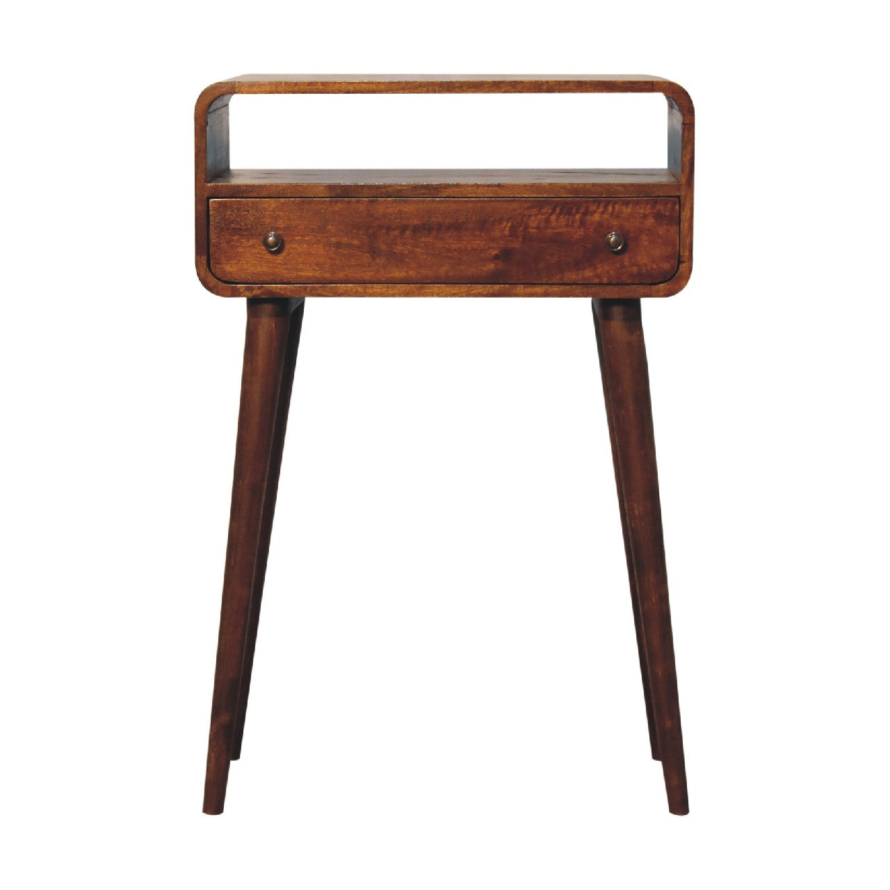 Small mango wood console table