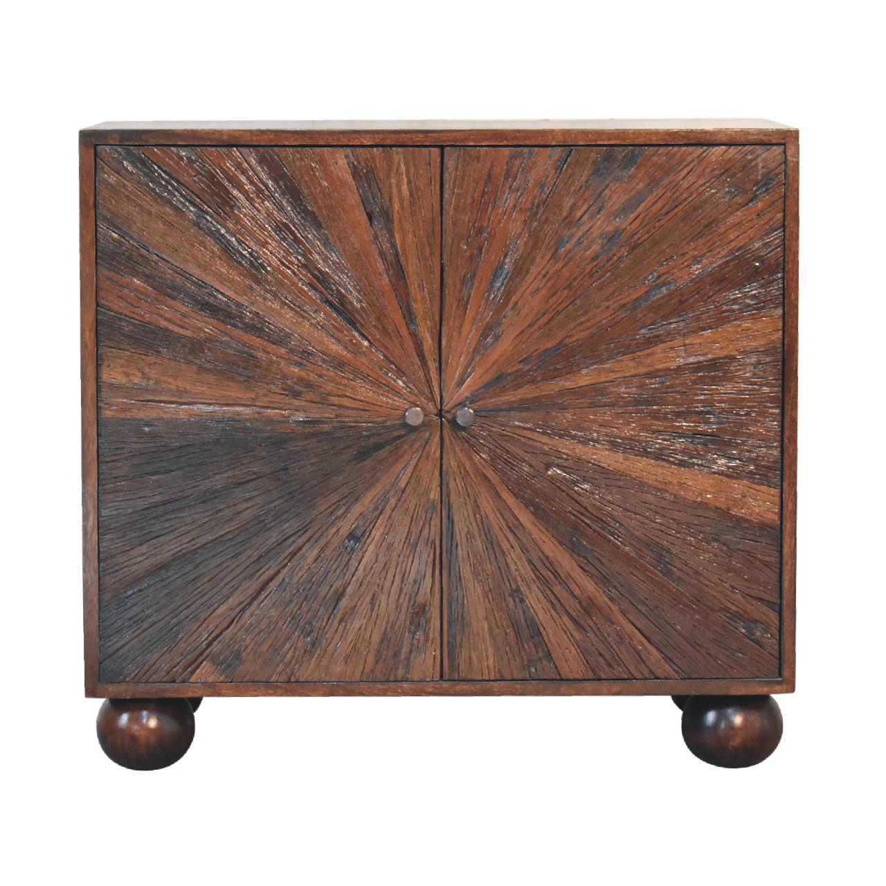 Walnut finish sideboard made from mango wood